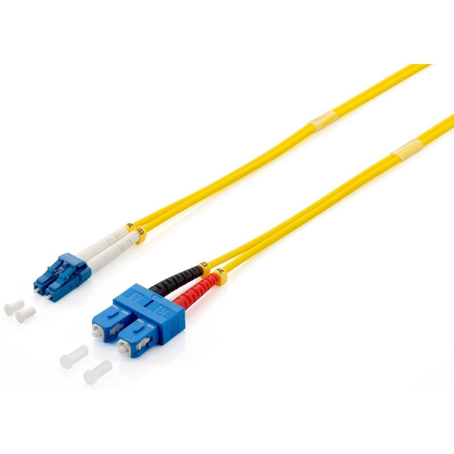 Equip cable fibra optica monomodo lc/sc 0.9/125 lsoh 1m color amarillo