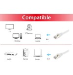 Equip cable de red apantallado s/ftp categoria 6 libre halogenos 10m color blanco equip 605516