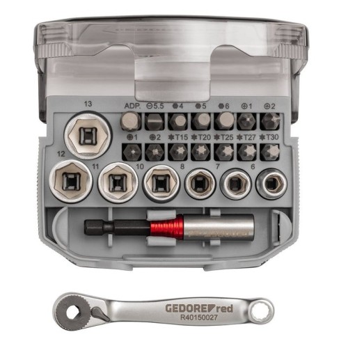 Gedore juego de llaves de vaso rojo 1/4" 3300026