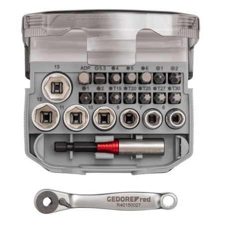 Gedore juego de llaves de vaso rojo 1/4" 3300026