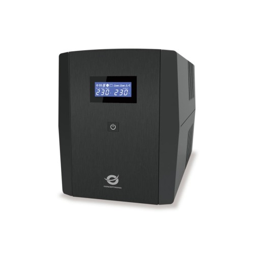 Conceptronic sai 1200va 720w 2 shucko + 3 iec proteccion puerto lan modem