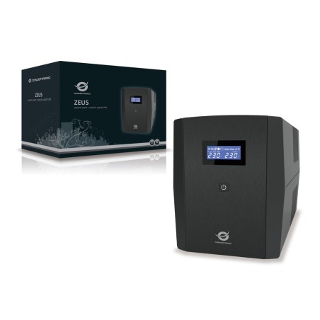 Conceptronic sai 1200va 720w 2 shucko + 3 iec proteccion puerto lan modem