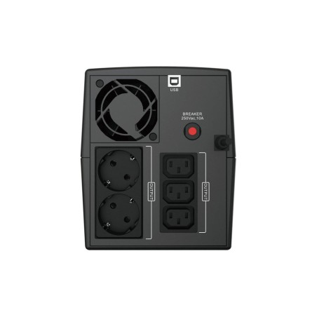 Conceptronic sai 1200va 720w 2 shucko + 3 iec proteccion puerto lan modem