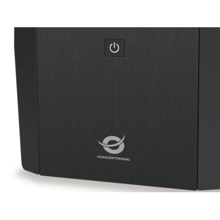 Conceptronic sai 1200va 720w 2 shucko + 3 iec proteccion puerto lan modem