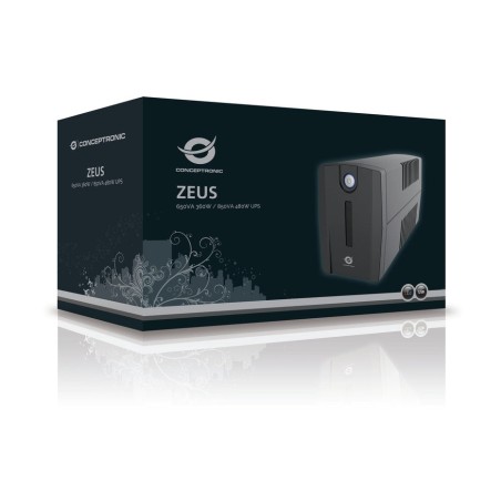 Conceptronic sai 650va 360w proteccion puerto  2 shucko lan modem zeus 01es