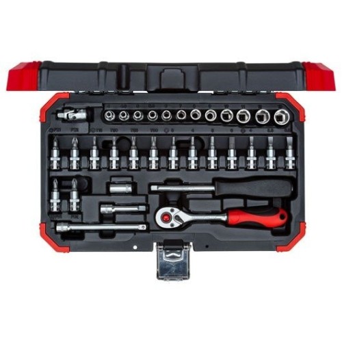 Gedore juego de llaves de tubo 1/4 ", 33 piezas