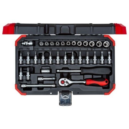 Gedore juego de llaves de tubo 1/4 ", 33 piezas