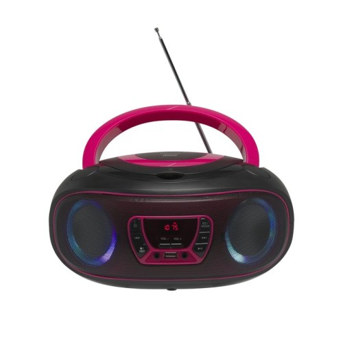 Denver radio tcl-212 rosa/ reproductor cd/ usb/ bluetooth