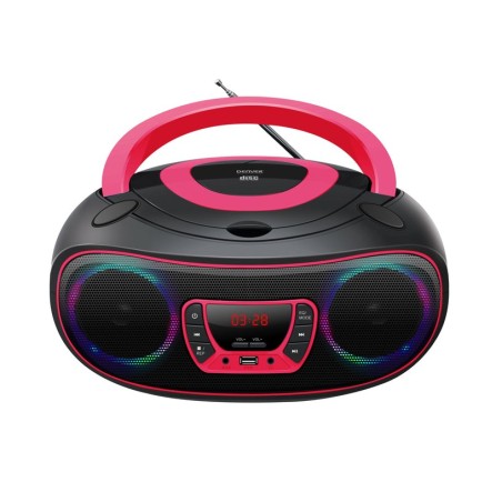 Denver radio tcl-212 rosa/ reproductor cd/ usb/ bluetooth