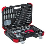Gedore juego de llaves de tubo rojo 1/4 "+ 1/2", 92 piezas 3300062