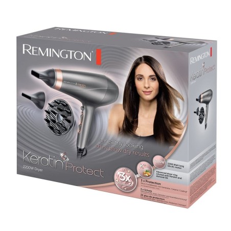 Secador de pelo remington ac8820 keratin protect /  2200w
