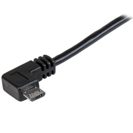 Startech cable usb 2.0 a micro usb 1m acodado carga y sincronizacion usbaub1mra