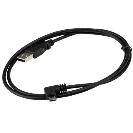Startech cable usb 2.0 a micro usb 1m acodado carga y sincronizacion usbaub1mra
