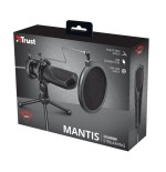 Trust gaming microfono usb gxt 232 mantis negro 22656