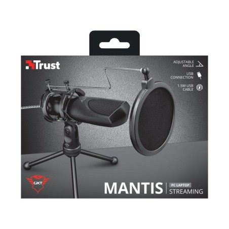 Trust gaming microfono usb gxt 232 mantis negro 22656