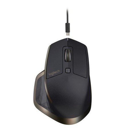 Logitech raton mx master bluetooth laser 1000 dpi mano derecha negro bronce 910-005213