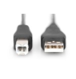 Digitus cable usb 2.0 a/b (impresora) 1.80m negro  ak-300102-018-s