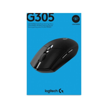 Logitech raton optico g305 inalambrico 12000 dpi mano derecha negro 910-005282