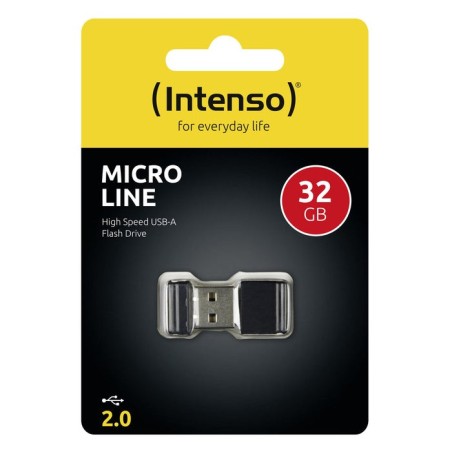 Pendrive intenso 32gb micro line usb 2.0 negro 3500480