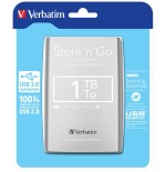 Disco externo hdd verbatim store 'n' go 1tb hdd 2.5" usb 3.0 silver