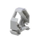 Logilink proteccion de enchufe rj45 keystone carril din gris mp0053