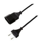 Logilink cable alimentacion 2xcee 7/16  1m  m/h alargo negro cp122