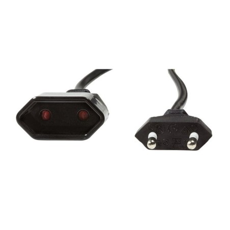 Logilink cable alimentacion 2xcee 7/16  1m  m/h alargo negro cp122