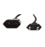 Logilink cable alimentacion 2xcee 7/16  1m  m/h alargo negro cp122