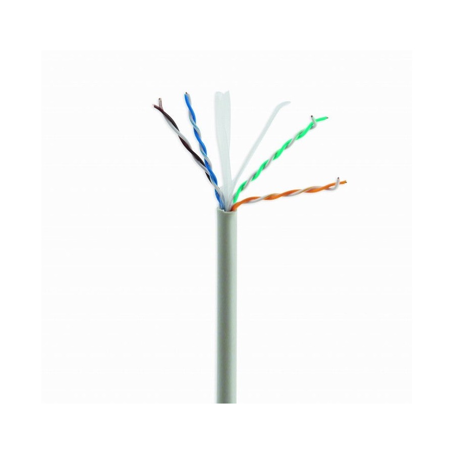 Gembird bobina utp  c6 solido 100m upc-6004se-sol/100 gris