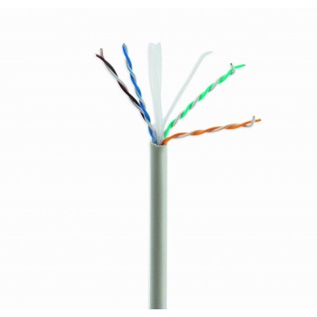 Gembird bobina utp  c6 solido 100m upc-6004se-sol/100 gris