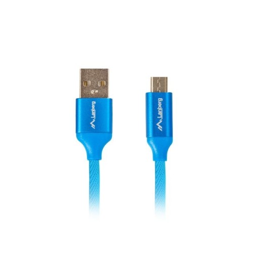 Lanberg cable usb ca-usbm-20cu-0018-bl conectores usb a a micro usb qc 3.0 1.8m azul