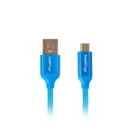 Lanberg cable usb ca-usbm-20cu-0018-bl conectores usb a a micro usb qc 3.0 1.8m azul