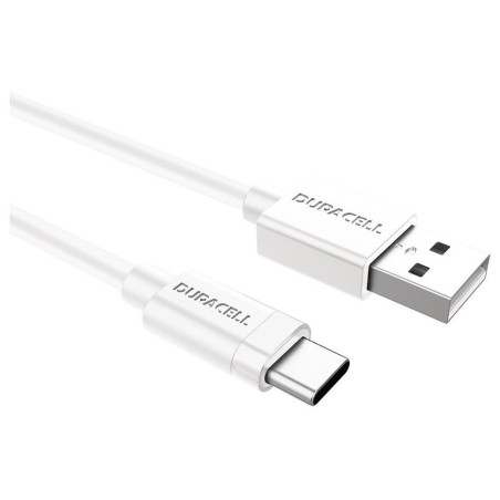 Cable usb 3.0 tipo-c duracell usb5031w usb tipo-c macho usb macho 1m blanco