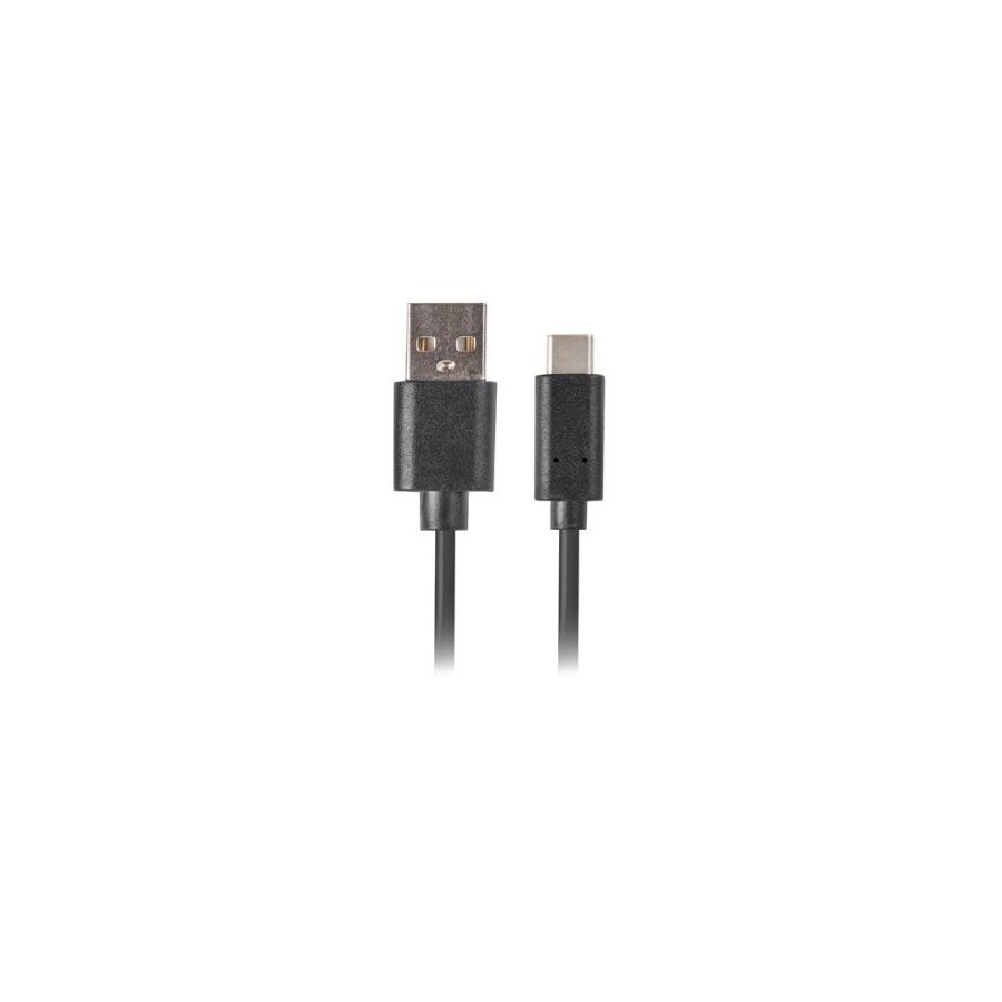 Lanberg cable usb ca-usbo-20cu-0005-bk conectores usb-a a usb tipo-c qc 3.0 0.5m negro