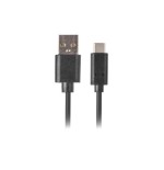 Lanberg cable usb ca-usbo-20cu-0005-bk conectores usb-a a usb tipo-c qc 3.0 0.5m negro