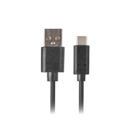 Lanberg cable usb ca-usbo-20cu-0010-bk conectores usb-a a usb tipo-c qc 3.0  1m negro