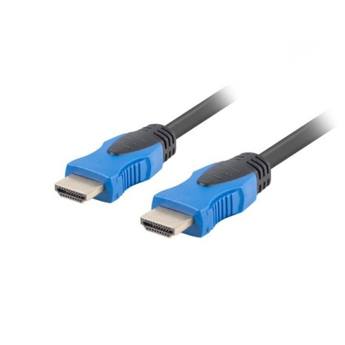 Lanberg cable hdmi ca-hdmi-20cu-0005-bk conectores macho/macho chapados en oro resolucion hasta 3840*2160 0.5 metros negro