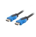 Lanberg cable hdmi ca-hdmi-20cu-0010-bk conectores macho/macho chapados en oro resolucion hasta 3840*2160 1 metro negro