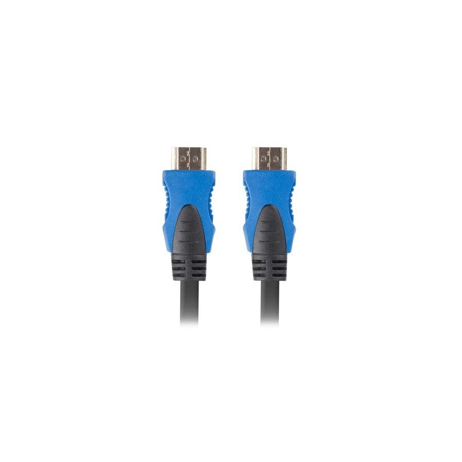 Lanberg cable hdmi ca-hdmi-20cu-0018-bk conectores macho/macho chapados en oro resolucion hasta 3840*2160 1.8 metros negro