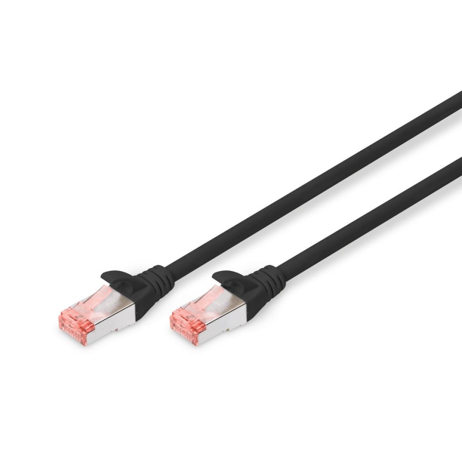 Digitus cable de red awg27 cat6 s/ftp lszh 0.25m negro dk-1644-0025/bl