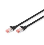 Digitus cable de red awg27 cat6 s/ftp lszh 0.25m negro dk-1644-0025/bl