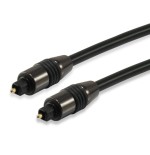 Equip cable de audio fibra optica toslink 5m negro 147923