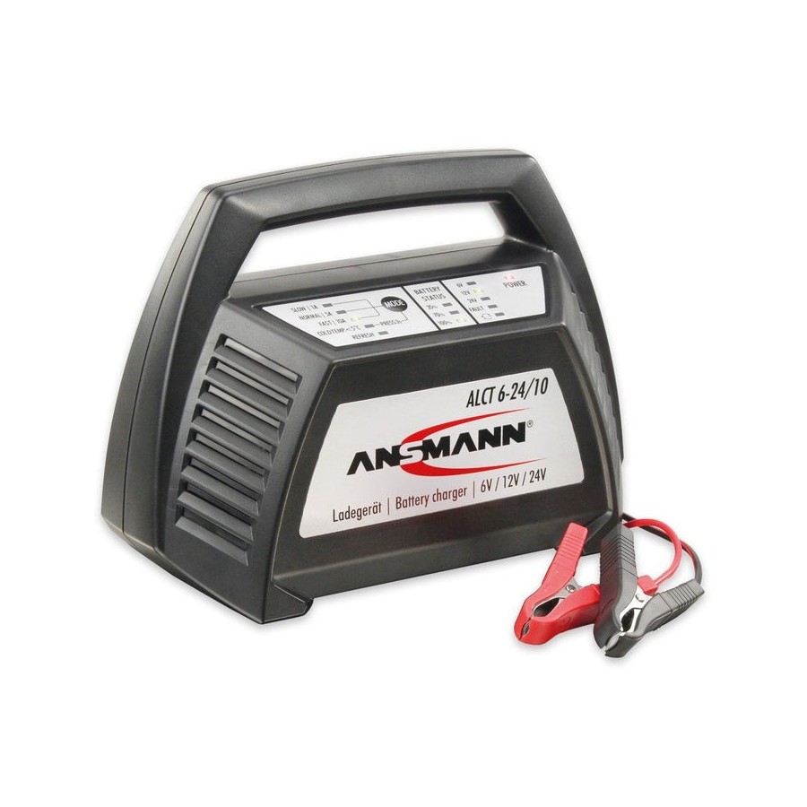 Ansmann alct6-24/10 cargador de batería para vehículos 6/12/24 v
