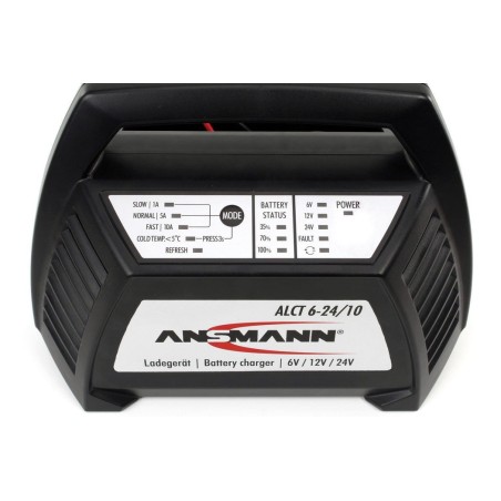 Ansmann alct6-24/10 cargador de batería para vehículos 6/12/24 v
