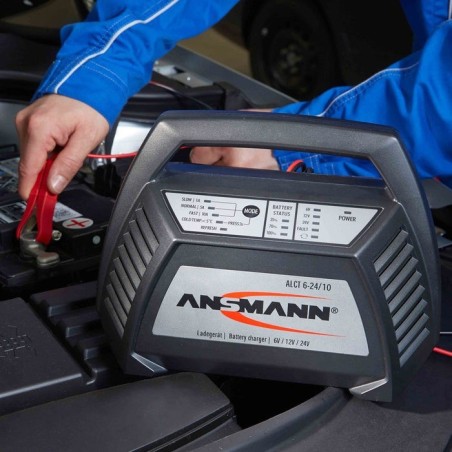 Ansmann alct6-24/10 cargador de batería para vehículos 6/12/24 v