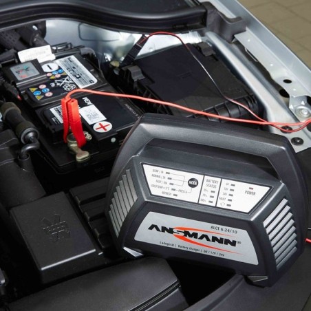 Ansmann alct6-24/10 cargador de batería para vehículos 6/12/24 v