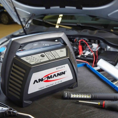 Ansmann alct6-24/10 cargador de batería para vehículos 6/12/24 v