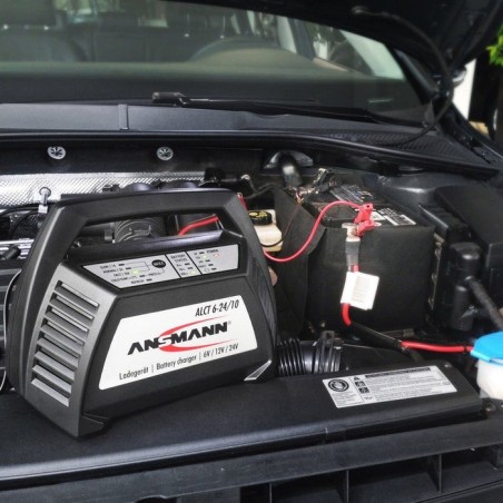 Ansmann alct6-24/10 cargador de batería para vehículos 6/12/24 v