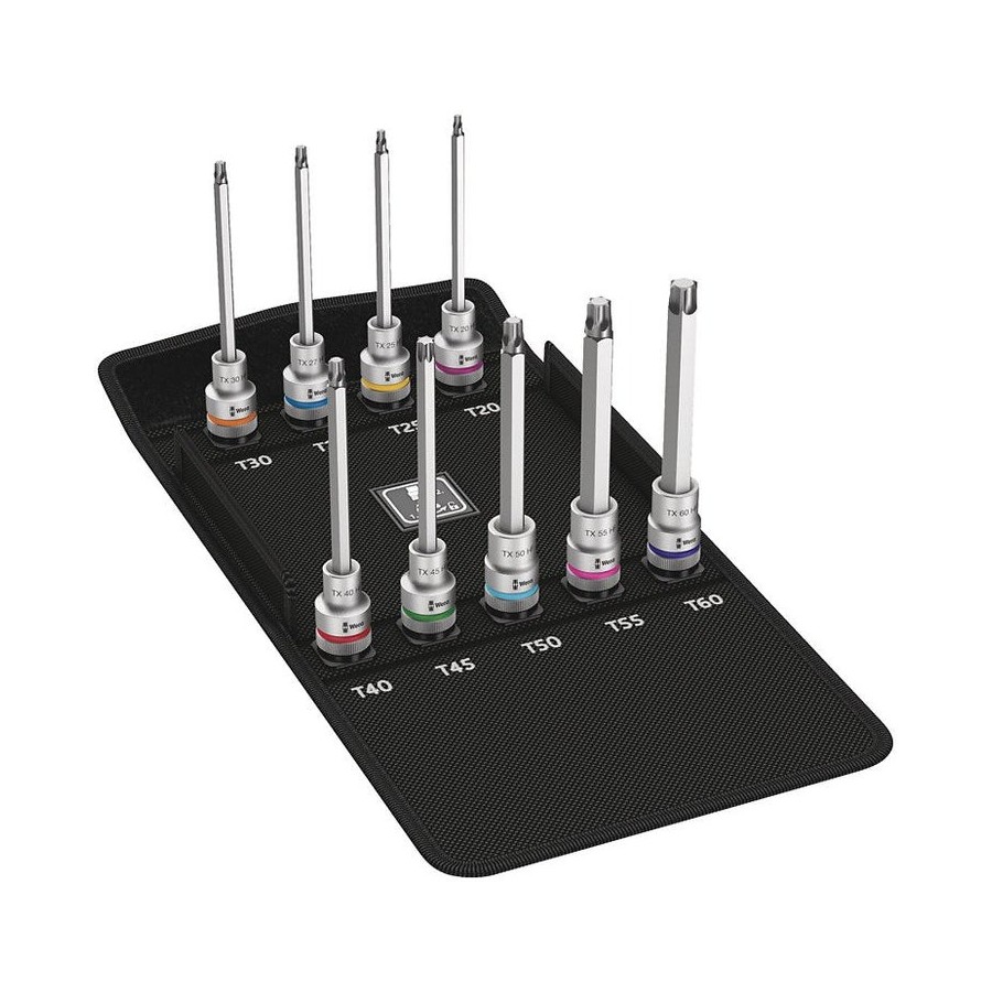 Wera 8767 c hf 3, juego de puntas de vaso zyklop, 1/2", juego de puntas 5004212001