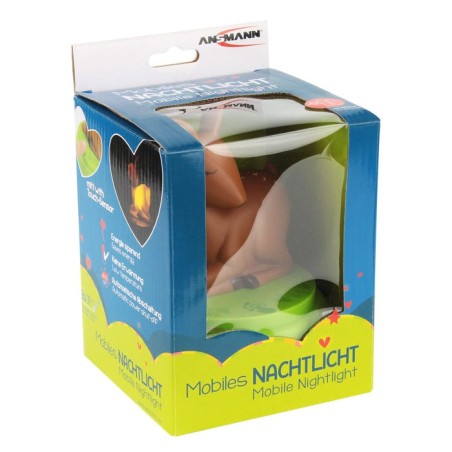 Ansmann 1800-0059 luz nocturna para bebés marrón, verde led